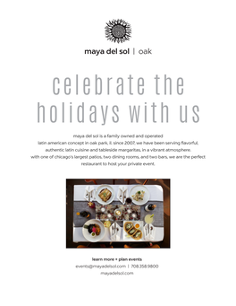 Celebrate the Holidays with Us