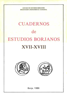Cuadernos De Estudios Borjanos, XVII-XVIII