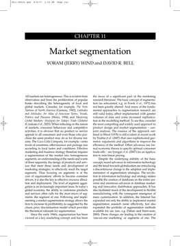 Market Segmentation