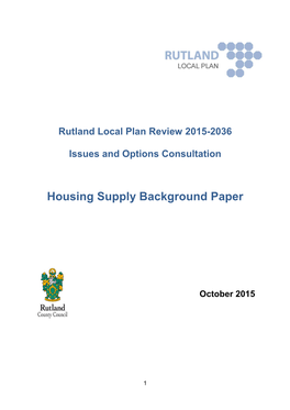 Housing Supply Background Paper