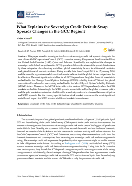 What Explains the Sovereign Credit Default Swap Spreads Changes in the GCC Region?