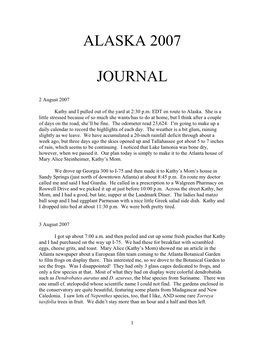Alaska Journal 2007