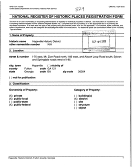 National Register of Historic Places Registration Form