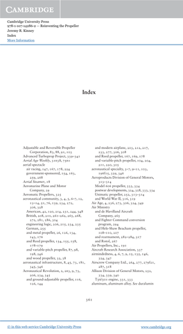 Reinventing the Propeller Jeremy R. Kinney Index More Information