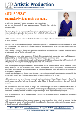 NATALIE DESSAY Superstar Lyrique Mais Pas Que…