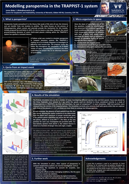 Modelling Panspermia in the TRAPPIST-1 System