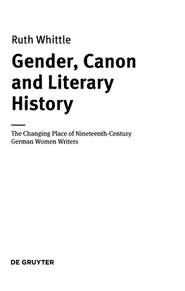 Gender, (Anon and Literary History