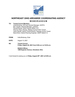 Northeast Ohio Areawide Coordinating Agency