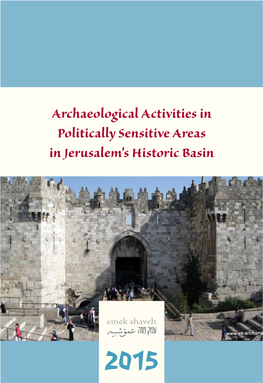 Archaeological Activities in Politically Sensitive Areas in Jerusalem's Historic Basin