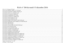 RAA N° 260 Du Mardi 13 Décembre 2016