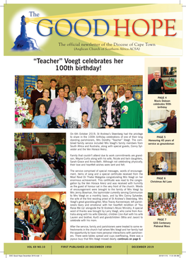 “Teacher” Voegt Celebrates Her 100Th Birthday!