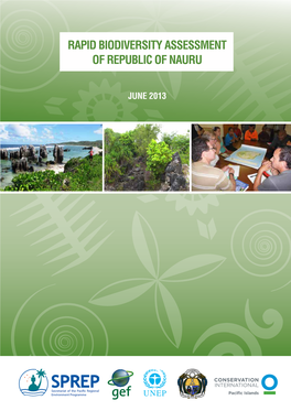 Rapid Biodiversity Assessment of REPUBLIC of NAURU