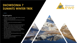 Snowdonia 7 Summits Winter Trek