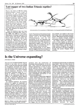 Is the Universe Expanding? from David A