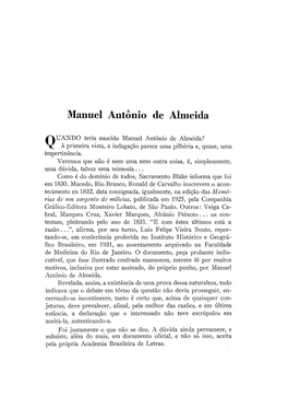 Manuel Antonio De Almeida