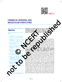 Chemical Bonding and Molecular Structure