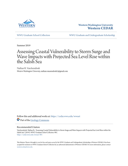 Assessing Coastal Vulnerability to Storm Surge and Wave Impacts with Projected Sea Level Rise Within the Salish Sea Nathan R