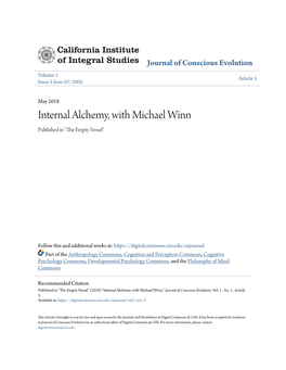 Internal Alchemy, with Michael Winn Published in 