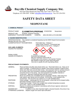 Safety Data Sheet