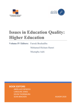 Issues in Education Quality: Higher Education