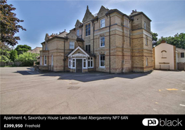 Apartment 4, Saxonbury House Lansdown Road Abergavenny NP7 6AN