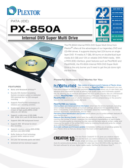 PX-850A X 16X DVD-ROM 12 48X CD-R/ROM Internal DVD Super Multi Drive 32X CD-RW