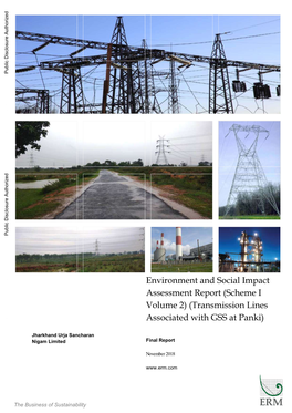 (Scheme I Volume 2) (Transmission Lines Associated with GSS at Panki) Public Disclosure Authorized