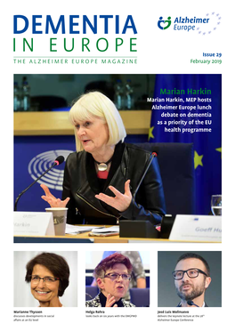 Marian Harkin Marian Harkin, MEP Hosts Alzheimer Europe Lunch Debate on Dementia As a Priority of the EU Health Programme