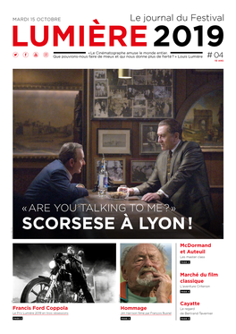 SCORSESE À LYON ! (2019) ©DR Irishman (2019) Mcdormand Et Auteuil Les Master Class