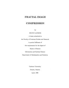 Fractal Image Compression Technique