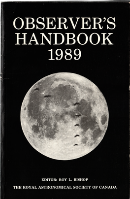 Observer's Handbook 1989
