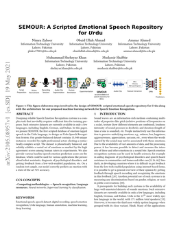 SEMOUR: a Scripted Emotional Speech Repository for Urdu