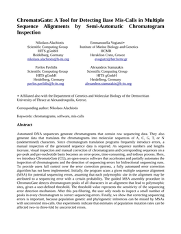 A Tool for Detecting Base Mis-Calls in Multiple Sequence Alignments by Semi-Automatic Chromatogram Inspection