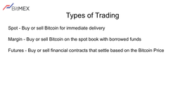 Types of Trading