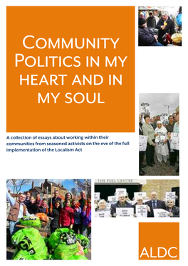 Community Politics in My Heart and in My Soul