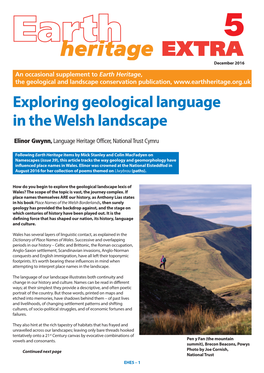 Exploring Geological Language in the Welsh Landscape