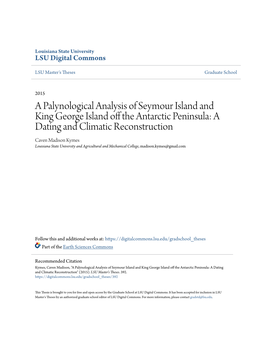 A Palynological Analysis of Seymour Island and King George Island Off