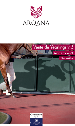 Vente De Yearlings Mardi 19 Août Deauville