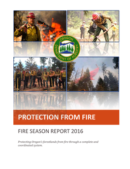 2016 ODF Protection Fire Season Report