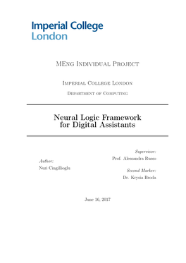 Neural Logic Framework for Digital Assistants