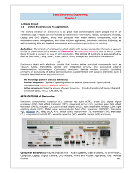 Basic Electronics Engineering. Chapter-1