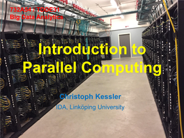 Introduction to Parallel Computing