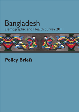 Bangladesh Demographic and Health Survey 2011