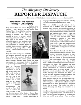 2007 02 Summer Reporter Dispatch