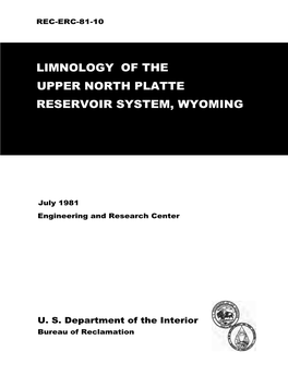 Limnology of the Upper North Platte Reservoir System, Wyoming