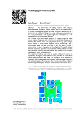 Visibility Polygon Traversal Algorithm