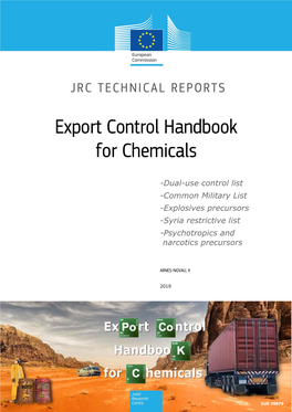 Export Control Handbook for Chemicals
