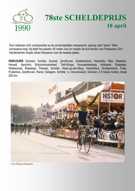 78Ste SCHELDEPRIJS 18 April