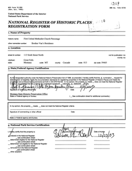 National Register of Historic Places Registration Form