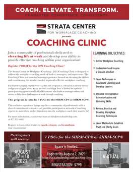 Coaching Clinic
